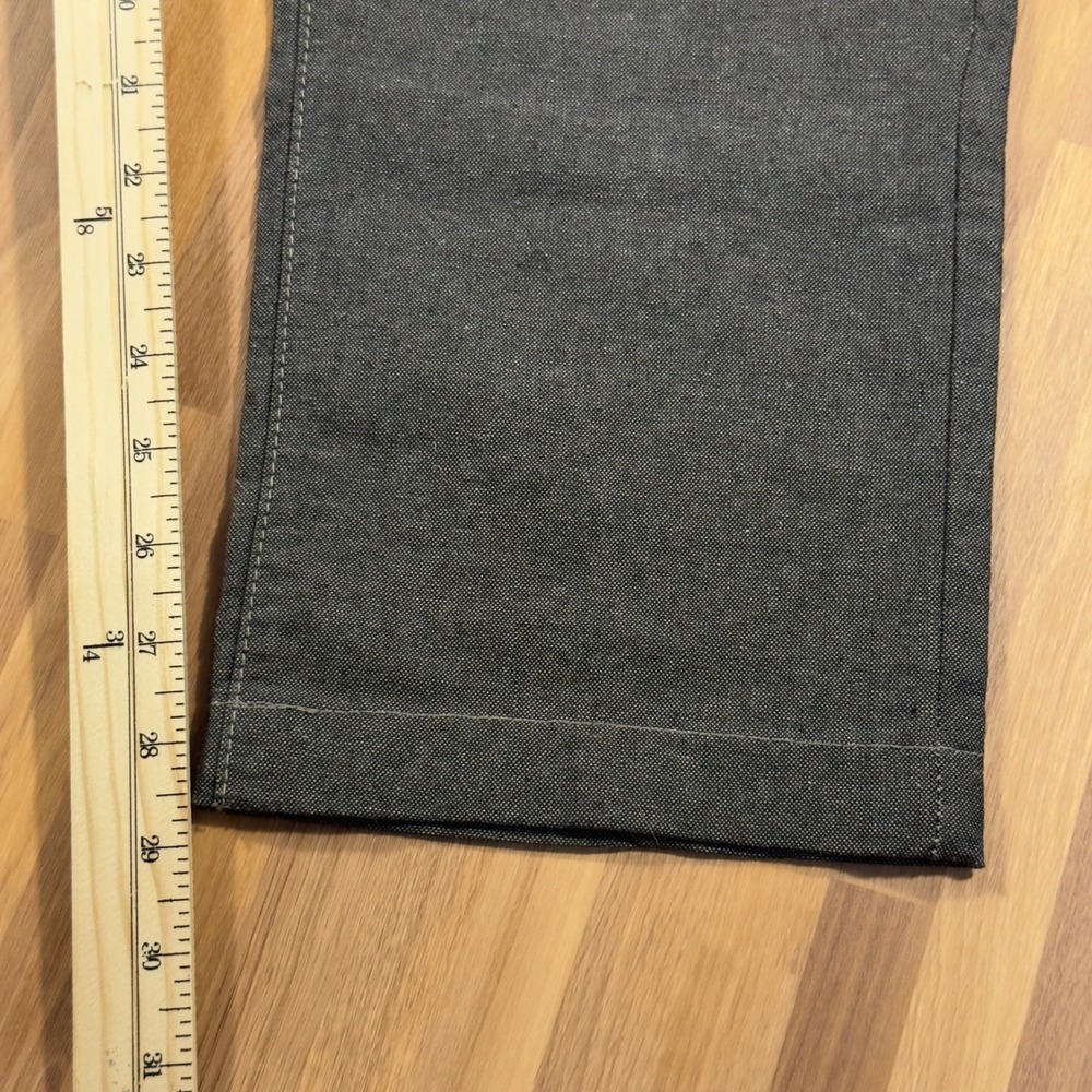 Scotch & Soda Lewis Slim Fit Trousers Mens 32x34 Charcoal Grey Textured Pants - Picture 9 of 13